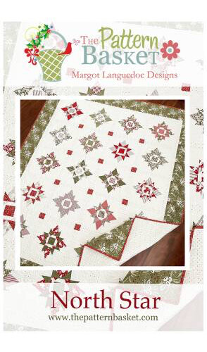 Quilt Pattern NORTH STAR Moda THE PATTERN BASKET Fat Quarter Friendly CHRITSMAS - Afbeelding 1 van 4