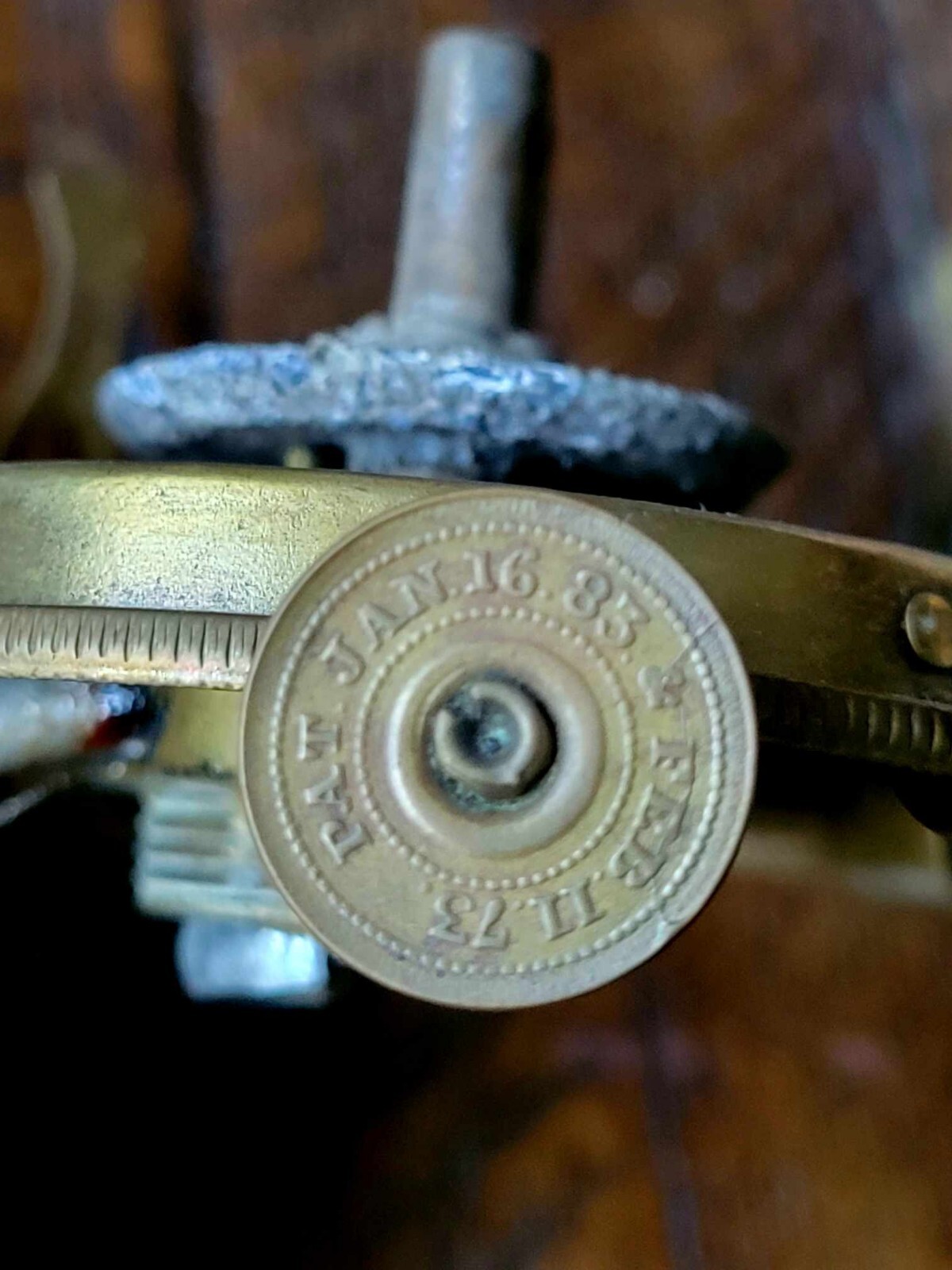 Antique 1883 Phoenix Oil Lamp Burner 1 With Side Fill Spout & Cap eBay