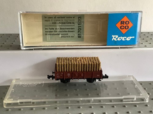 ✅ Roco 25022 N/1:160 Hochbordwagen O DB "Grubenholz" (FD124-6S5/4) | Zustand: Gebraucht