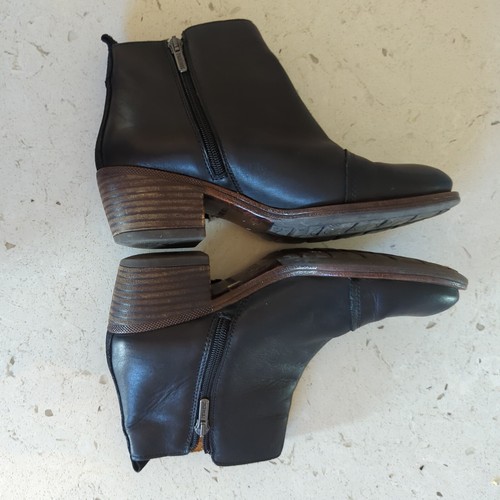 Pikolinos Leather Ankle Boots - Pompeya, Black, Size 7 M (37) - Picture 8 of 10