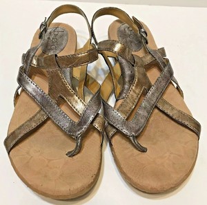 born metallic sandals