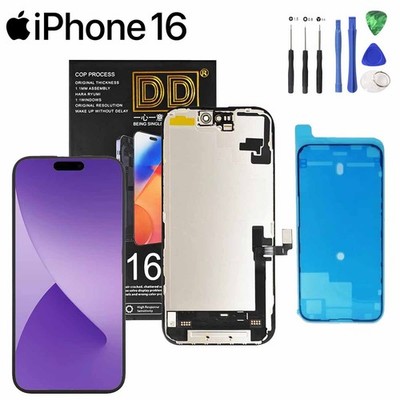 iPhone 16 Premium Qualität DD Soft OLED 6,1'' 460 PPI Ersatz Panel 1:1 NEU