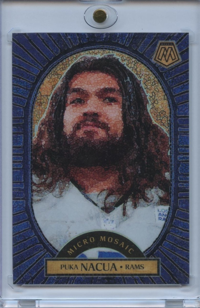 Puka Nacua 2025 Mosaic Micro Mosaic SSP CASE HIT Los Angeles Rams