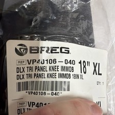 Breg Deluxe Tri Panel Knee Immobilizer 18  XL 40106-040 NIP