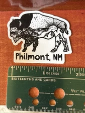BSA Philmont Scout Ranch NM Small Sticker Bison Sun Vinyl Water Bottle
