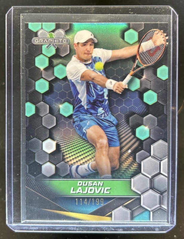 2024 Topps Graphite Dusan Lajovic Aqua Refractor #/199