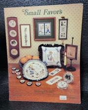 Small Favors Cross Stitch Leaflet 44 Stoney Creek 1986 Boy Girl Country Animals