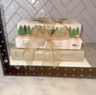 Set of 4 FABRIC COVERED, DECOUPAGED  DECORATIVE BOOK STACK DECOR CREAMY WHITE — photo 10