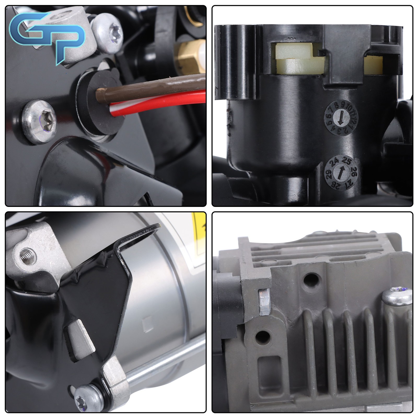 Air Suspension Compressor Pump For Bentley Flying Spur Sedan 2006-12 6.0L 4-Door