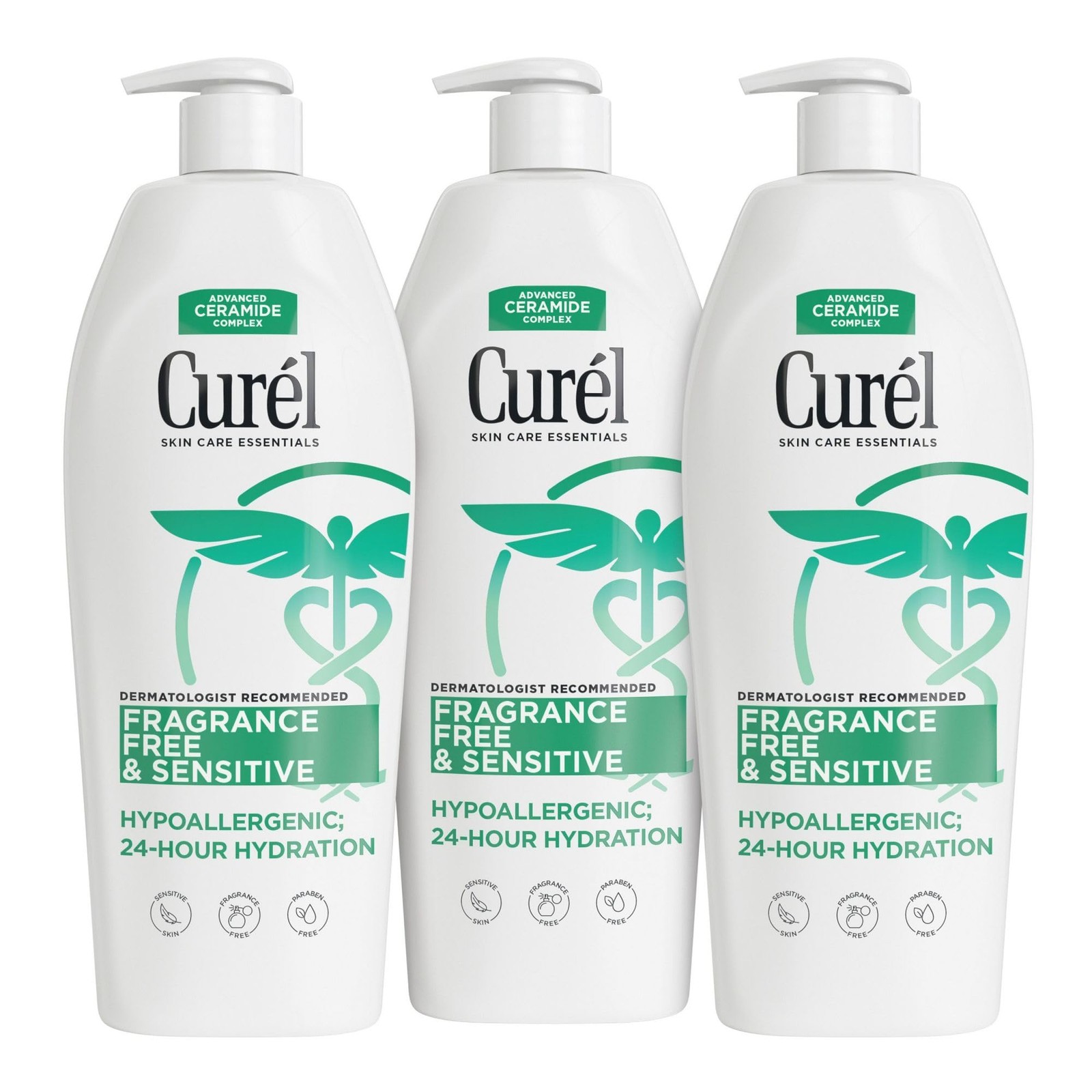 Curel Fragrance Free Lotion, Sensitive Hypoallergenic Lotion for Dry Skin, De...