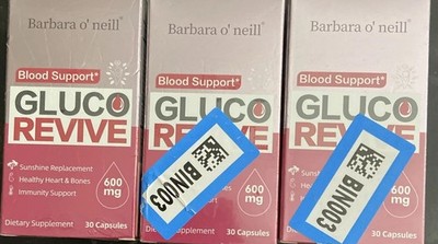 Barbara O neil Gluco Revive 600mg Blood Support, 90 Capsules