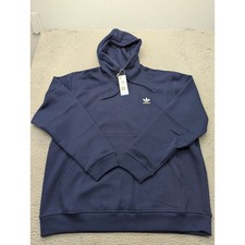 Adidas Originals Essentials Hoodie Mens Night Indigo Navy Blue IY4929 NWT