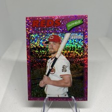 2026 Topps Heritage T.J. Friedl #296 Chrome Burgundy Sparkle Refractor Reds C242