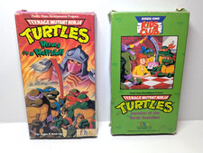 Tmnt Teenage Mutant Ninja Turtles Cartoon Vintage VHS Bundle Lot Of 2