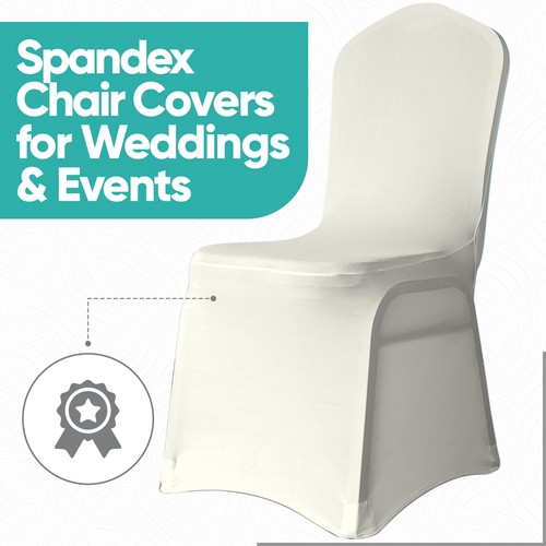 Wedding Chair Covers Spandex Stretch Banquet Seat Slipcovers for Party & Events - Picture 24 of 110