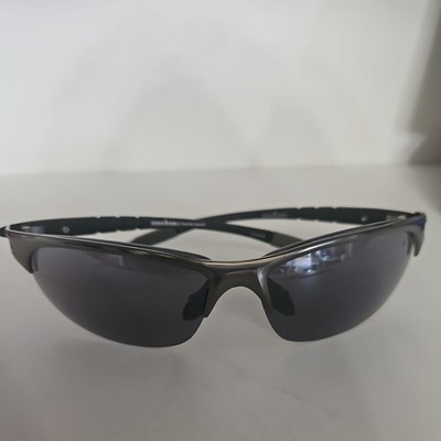 Foster Grant IRONMAN EXERT POL Gunmetal Gray/Black POLARIZED Sunglasses 100%UV