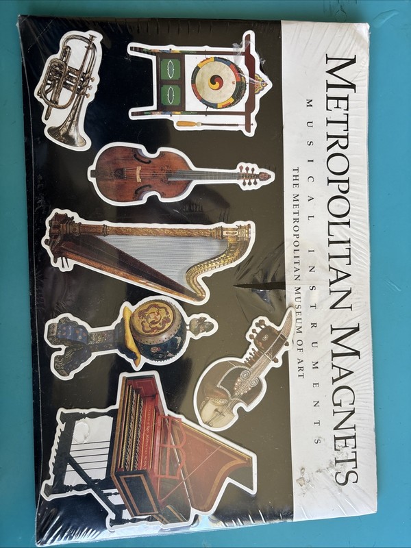 Vintage 1996 Metropolitan Museum of Art Magnets Musical Instruments