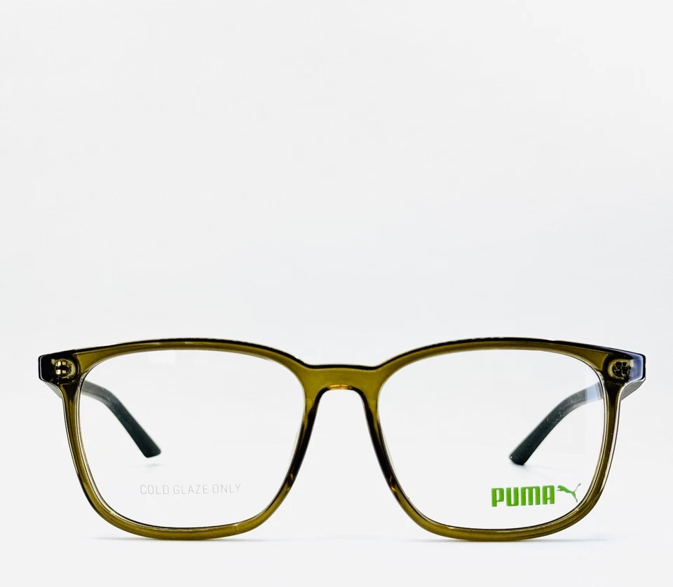 NUEVO PUMA PJ00610 003 Oliva Unisex Cuadrado Borde Completo Anteojos 51-15-130 B:42 Foto 2 de 4