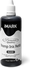 iMARK Premium Refill Ink for Self-Inking Stamps, Daters and Stamp Pads 4 oz, Bl