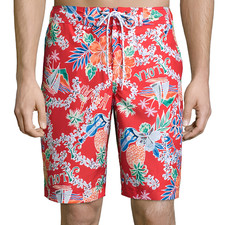 St. John's Bay Patterned Microfiber Swim Trunk Sizes S, XL New Msrp 40.00