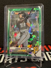 Lonnie White Jr 2021 Bowman Draft Sapphire Green Refractor 1st /50 #BDC-28