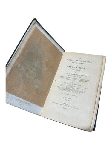 Rev G Oliver / Historical Landmarks and other Evidences of Freemasonry 1st 1846 - Picture 4 of 6