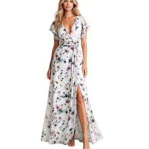 maxi boho wedding guest dress PRETTYGARDEN Women's Fall Wedding Guest Dresses Boho Floral Long Sleev