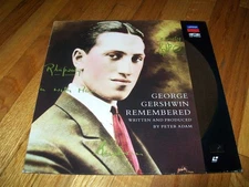 GEORGE GERSHWIN REMEMBERED Laserdisc LD EXCELLENT CONDITION VERY RARE DOC!
