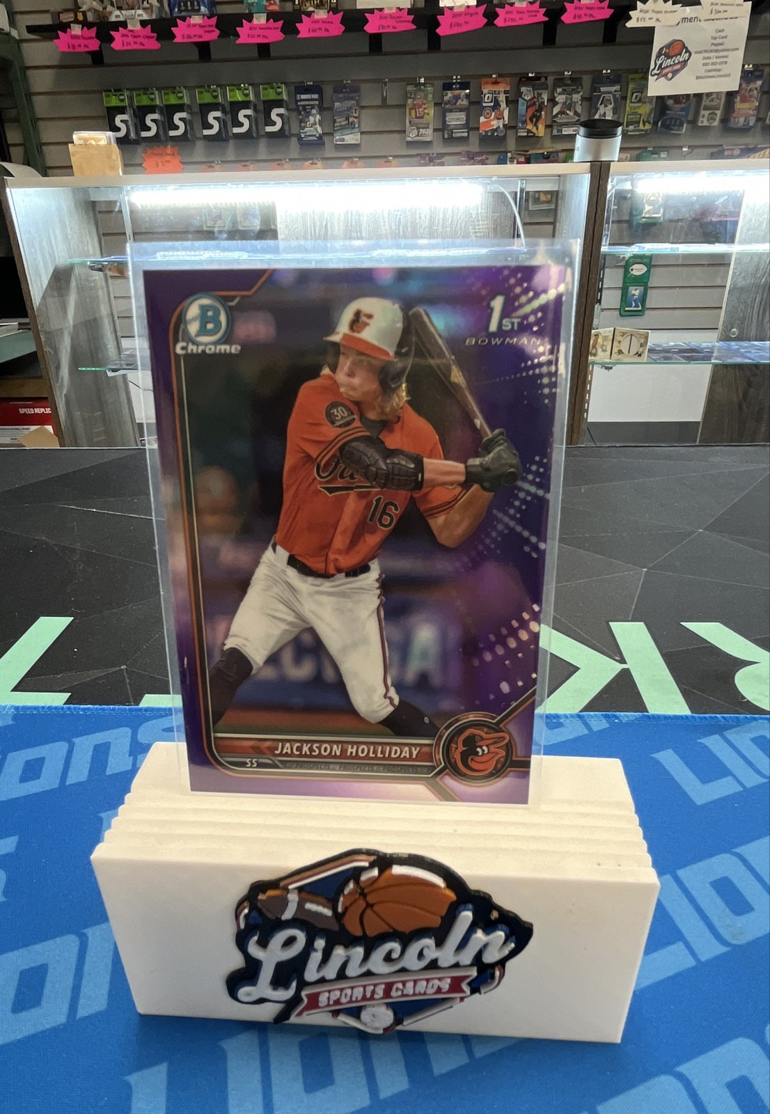 2022 Bowman Draft - Chrome Jackson Holliday #BDC-168 Purple Refractor /250 (RC)