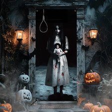 Halloween Garage Door Banner Decoration 3 X 6.5 Ft