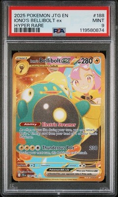 Iono's Bellibolt ex 188/159 Sv09: Journey Together Holo for