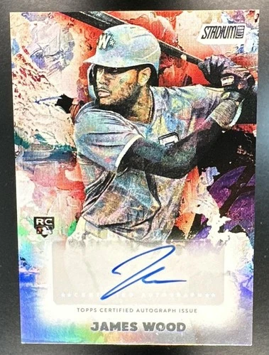 2025 Topps Stadium Club James Wood #AA-JW Abstract Auto RC Nationals