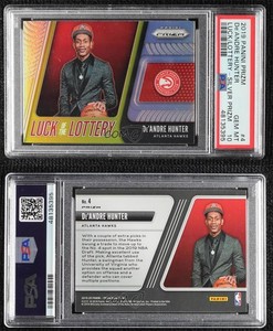 2019 Prizm Luck of the Lottery Silver De'Andre Hunter #4 PSA 10 GEM MT Rookie RC