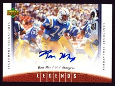 RON MIX 2006 Upper Deck LEGENDS Signatures AUTOGRAPH Signed CHARGERS HOF
