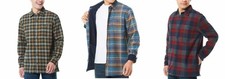 Weatherproof Vintage 90 Plaid Flannel Fleece-Lined Shirt Jacket Size Small NWT