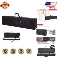 Universal 88 Key Piano Case Padded Gig Bag Wa...