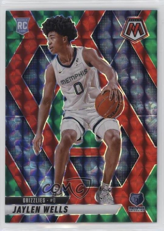 2024 Panini Mosaic Rookies Choice Red & Green Prizm Jaylen Wells #240 Rookie RC