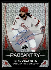 2024-25 SP Authentic Update - Pageantry Auto Jalen Chatfield Auto Carolina