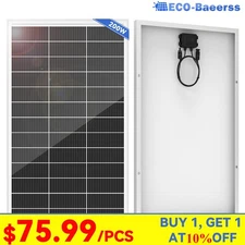 200W Solar Panel 12V Battery Charge RV Caravan Rooftop Off-Grid Home Charger PV