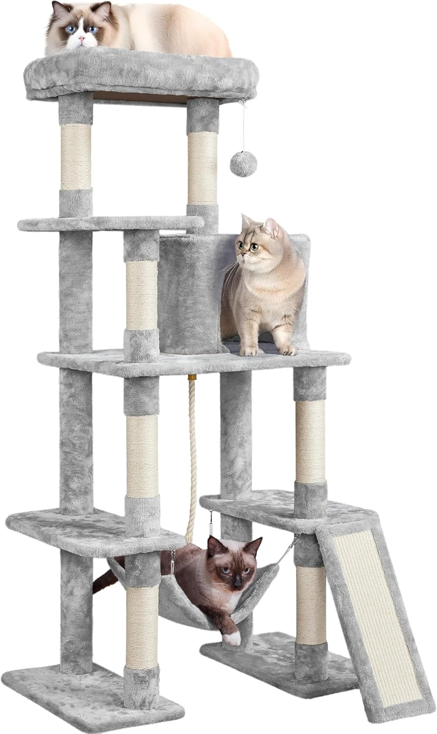 63In Multi-Level Cat Tree Tower with Condo for Indoor Kittens & Cats