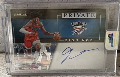 2023 Panini Court Kings  Jalen Williams Private Signings On Card Auto
