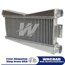 25 Core Trtt9 Aluminum Intercooler Twin Turbo Intercooler 1950 Cfm Flow Mustang