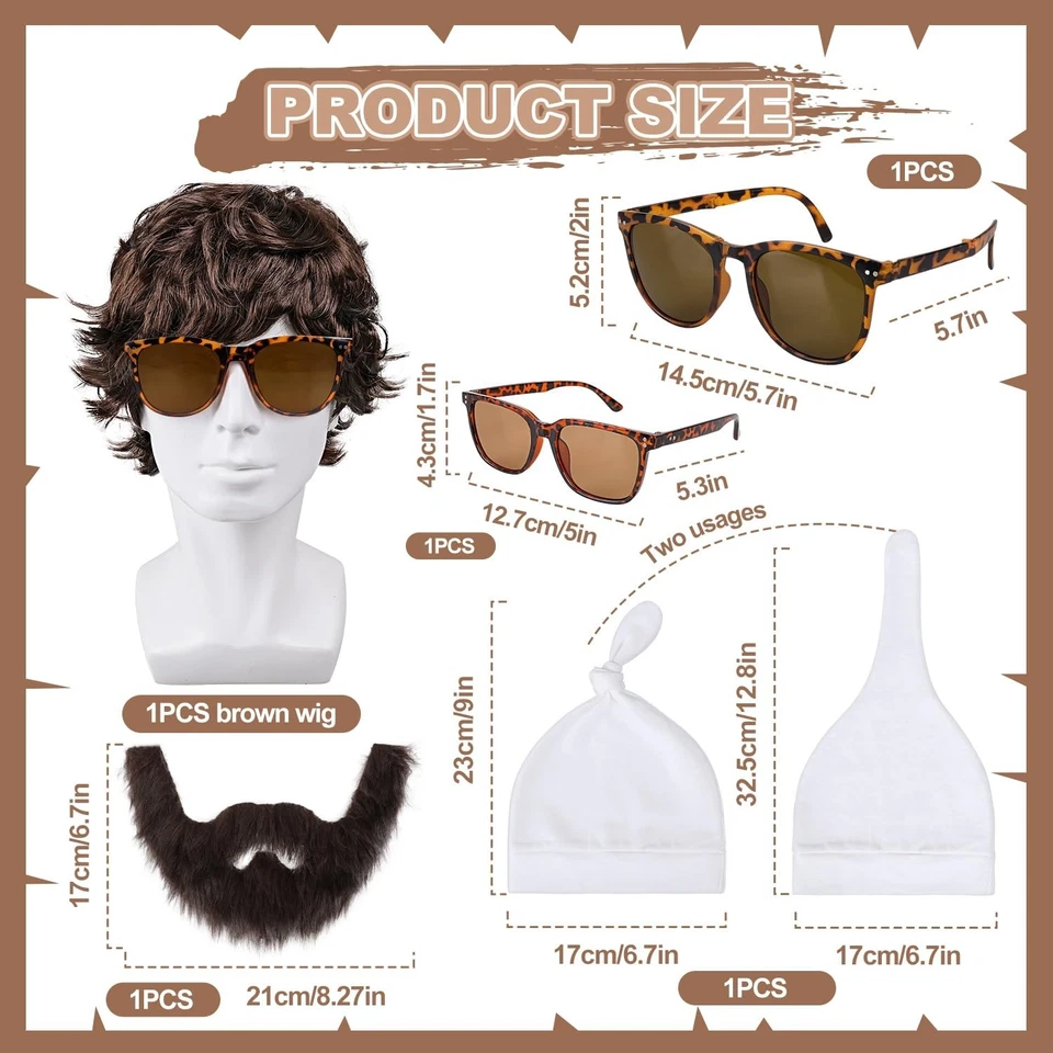 Para hombres Alan Deluxe Conjunto de Disfraz Personaje Resaca Halloween Conjunto Juegos con disfraces Nuevo Foto 2 de 4