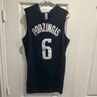 Kristaps Porzingis Dallas Mavericks #6 Signed NBA Jersey PSA Authenticated