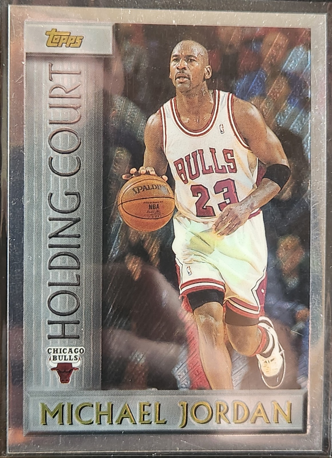 1996-97 Topps Michael Jordan Holding Court Insert #HC2 NBA HOF Chicago Bulls