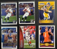 (6) Card Lot 2009 (R) Matt Stafford 2012 (R) Kirk Cousins 2016 (R) Jared Goff 