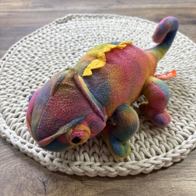 Wild Republic Rainbow Chameleon Plush 10'' Stuffed Animal