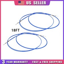 Set of 2 18FT 33C Throttle Shift Control Cabl...