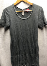 Elle Knit Dress Size Large Gray Sweater Lightweight