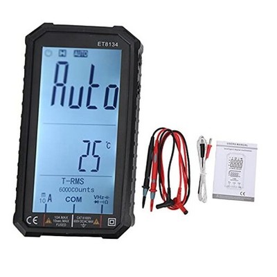 ET8134 Digital Multimeter Voltage Current Meter with LCD Display Automatic 